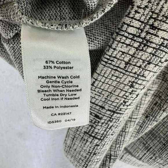 Talbots Women’s Plus Gray Cross Hatch Bell Sleeve Top Size X (1X) Casual Career - Picture 6 of 6